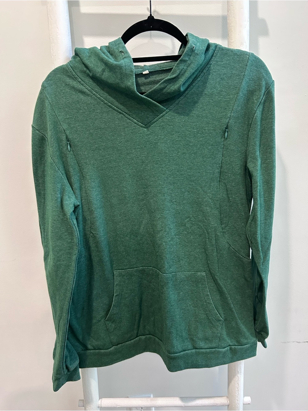 Green Nursing Hooded Pullover Sweatshirt
